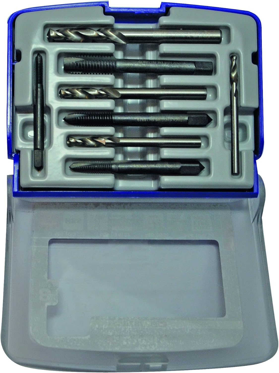Tivoly TF4 11900170033 Set of 4 Machine Taps Gun DIN 352 M4 to M10 + 4 HSS Metal Drill Bits, 8 millimètres - Image 5