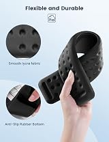 VAYDEER Ultra-Comfort Ergonomic Keyboard & Mouse Wrist Rest Set 17.3" Black view 5