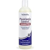 TriDerma Psoriasis Control Scalp Exfoliator Shampoo with 3% Salicylic Acid and Rosemary, Salon Quality Shampoo for Psoriasis, Seborrheic Dermatitis, No Coal Tar, Fresh Scent 12 oz