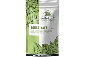 Amazing Botanicals Kava Tonga 100% Noble Pure Tongan Kava Herbal Supplement, 16oz, 1lb, 1 Pound Bag of Pure Finest Kava Tonga