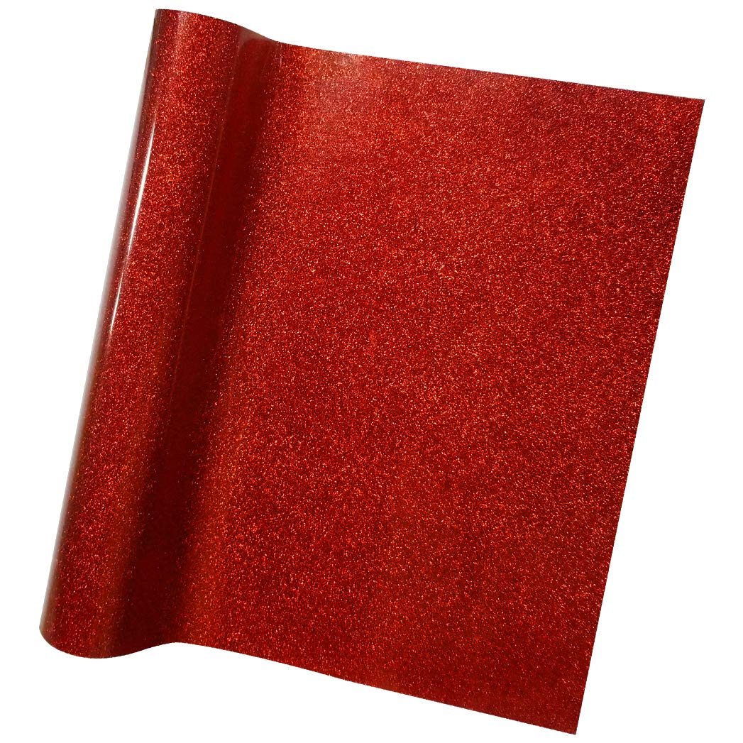 Glitter Heat Transfer Vinyl, Miayon Adhesive Vinyl Iron on HTV for T-Shirts Sports Clothing Garments or Heat Press Machine 9.8x59inches