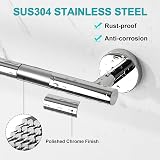 SAYAYO Towel Rail Wall Mounted 60CM Chrome SUS304 -600-C view 2