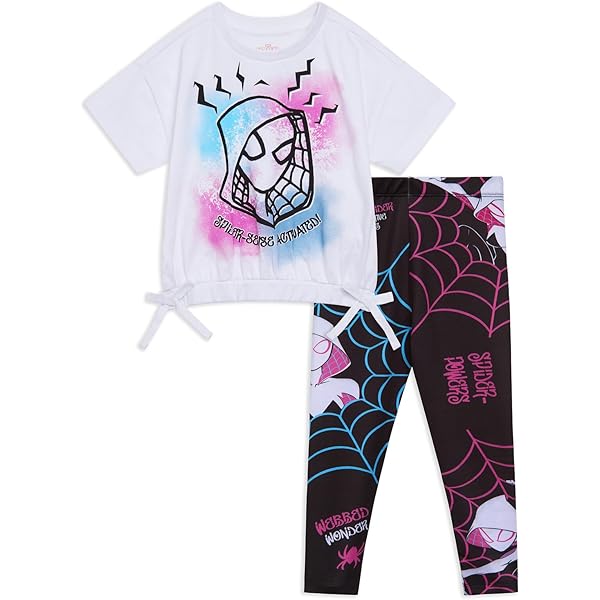 Marvel Mädchen-Nachthemd Spider-Verse – Offiziell Lizenziert, Aus 100% Polyester, Schwer Entflammbar, In Kindergrößen 12M–12 Jahre
