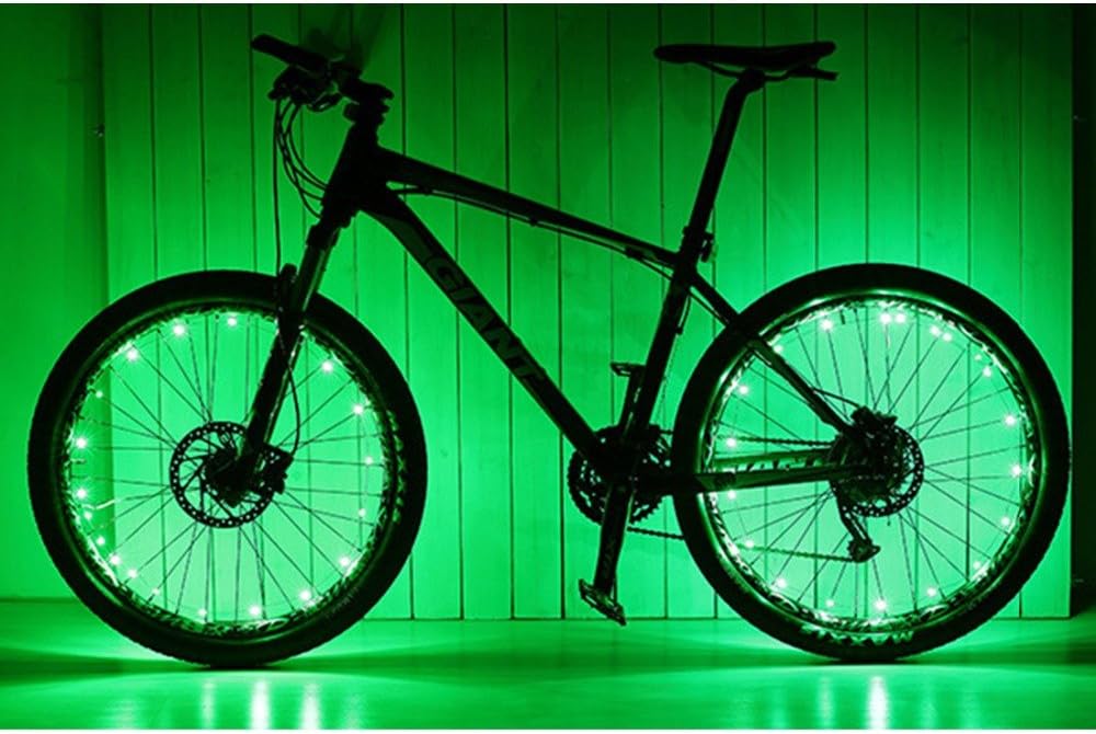 Prosensor® Waterproof LED Bicycle Wheel Light Bike Rim Lights Mountain Bike LED string Lights Safety Spoke Wheel 20 LED Bright Lamp 2.2m String Wire Lamp - Blue Green Red Pink White RGB