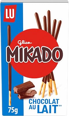 LU, Palitos de Galleta Crujientes, Cubiertos de Chocolate con Leche, 75 g