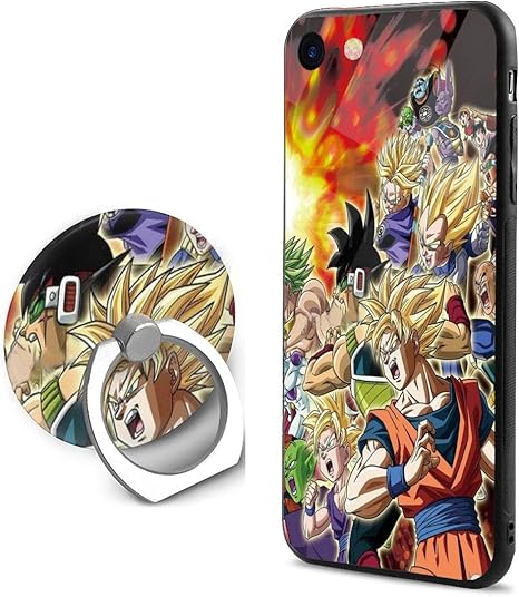 Amazon Co Jp 超ドラゴンボール Dragon Ball Z アップルiphone7 8 Tpuガラスケース 円形支柱携帯カバー カードポケット スタンド機能シンプル カバー Tpuケース付き 耐衝撃 ホーム キッチン
