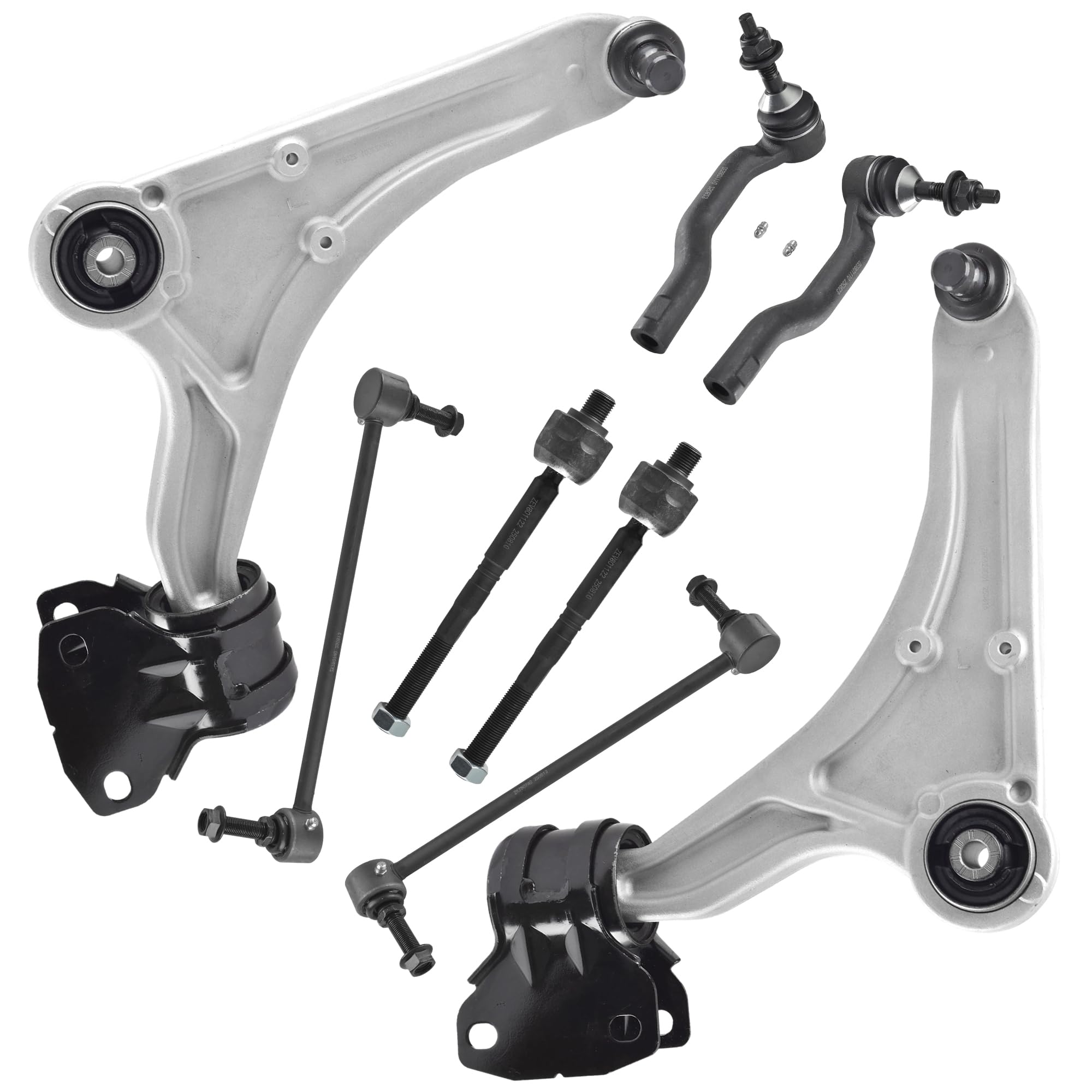 Photo 1 of ***DAMAGED - SEE NOTES/PICTURES***ASTARPRO 8pcs Front Lower Control Arm and Inner and Outer Tie Rod Ends and Sway Bar Links Compatible with 2013-2020 Ford Fusion Lincoln MKZ
