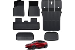 GALVAGNITE Floor Mats for 2026 2025 Tesla Model Y Juniper, Full Coverage All Weather Floor Mat Cargo Liner Trunk Mat Frunk Backrest Mats Accessories (Not fit Standard)