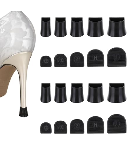 High Heel Protecors,12 Pairs Transparent Heel Stoppers