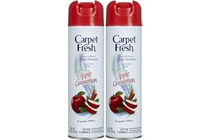 Carpet Fresh No-Vacuum Carpet Cleaner Aerosol, Apple Cinnamon, 10.5 Ounce (Pack of 2)