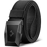 BULLIANT Tactical Belt for Men, Men Stretch Nylon Web Gift Belt 1.5"-Hiking Rigger Military Work-Quick Release