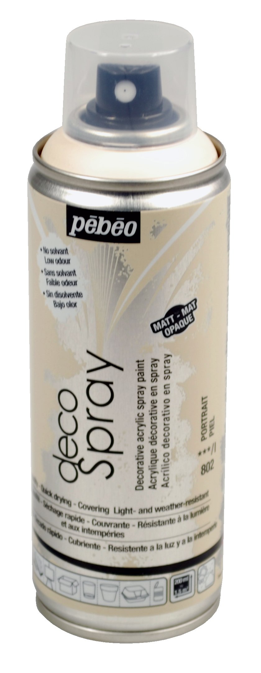 PEBEO200ml Decospray, Acrylic, Portrait, 16.5 x 5.2 x 5.2 cm
