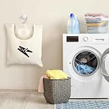 TSLBW Peg Bag Clothespin Storage Bag 30x25 cm White Canvas view 4