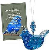 Elskandi Bluebird of Happiness Ornament, Joy & Fulfillment Gift Blue Bird Ornaments for Spring, Summer and Christmas Trees