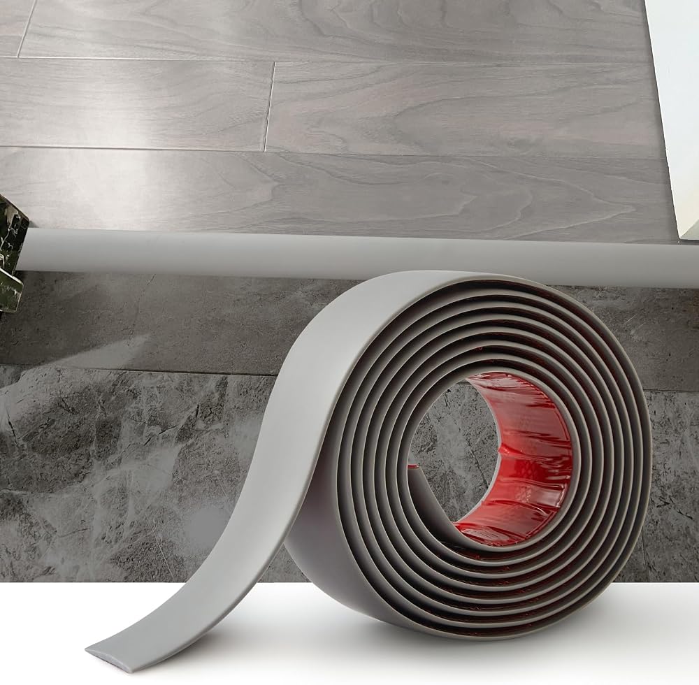 Zayejod 2M Laminate Threshold Transition Strip Grey PVC Self Adhesive