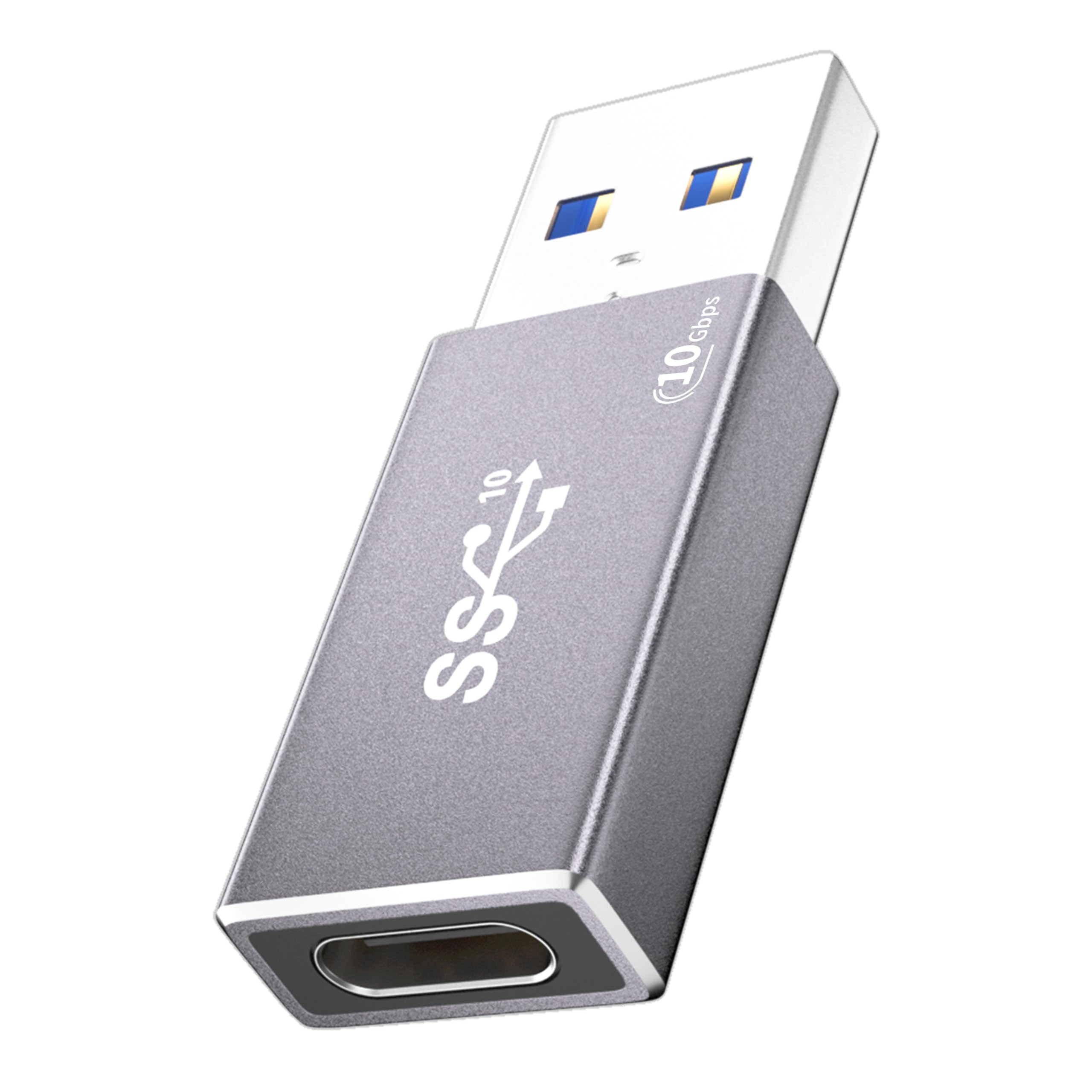 Photo 1 of 10Gbps Double Sided USB to USB C Adapter, Type C Female to USB 3.2 Male Adapter - 60W Fast Charging for iPhone 16 15 14 Plus Pro Max, Laptop, Samsung Galaxy S24 23, Car