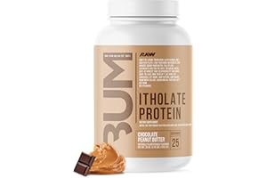 RAW Whey Isolate Protein Powder, Chocolate Peanut Butter (CBUM Itholate) - 100% Grass-Fed Sports Nutrition Powder for Muscle Growth & Recovery - Low-Fat, Low Carb, Naturally Flavored - 25 Servings