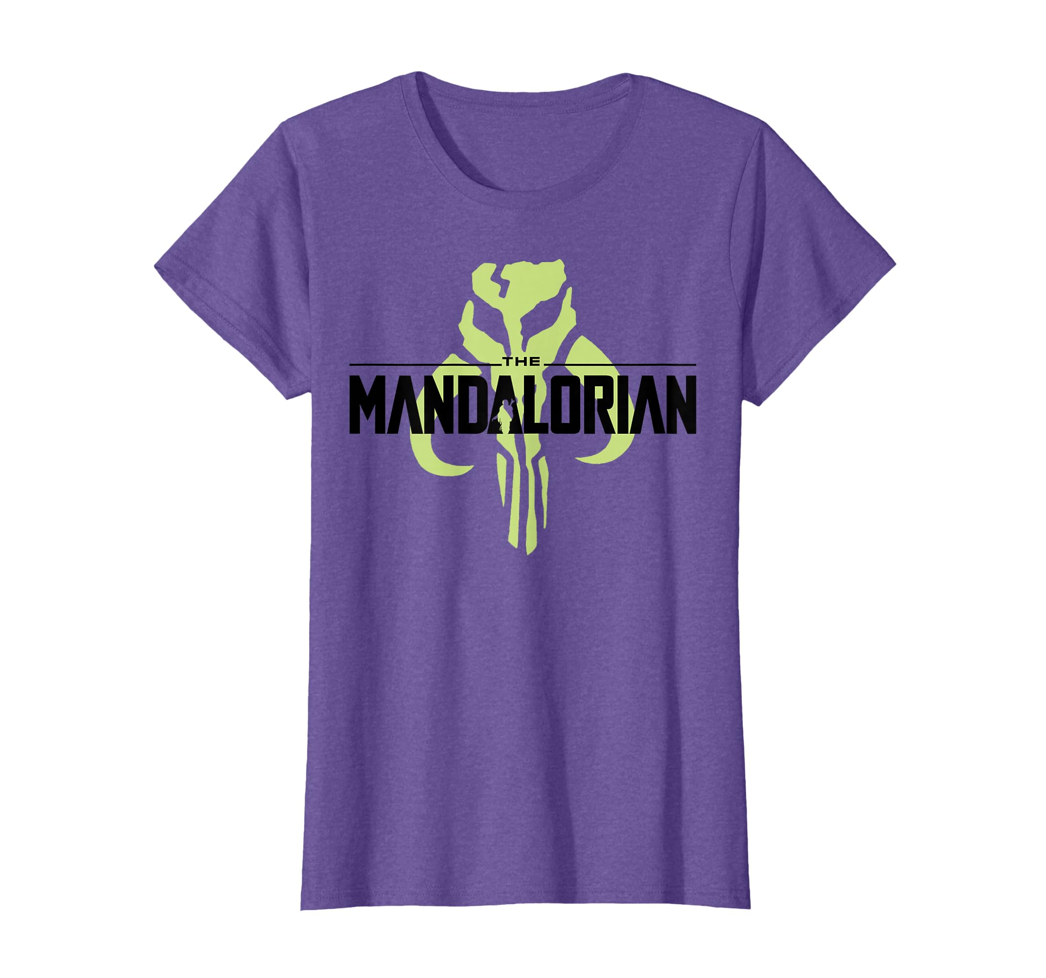 Star Wars The Mandalorian Neon Logo Front & Back T-Shirt