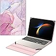 FINTIE Sleeve Case Cover for 16" Samsung Galaxy Book4 Edge NP960XMA / Book5Pro 360 NP960QHA / Book4Ultra NP960XGL / Book4Pro 360 NP960QGK / Book3Pro 360 NP960QFG, Dreamy Marble