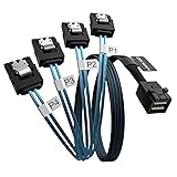 OIKWAN Internal HD Mini SAS to 4XSATA Cable,1.6ft