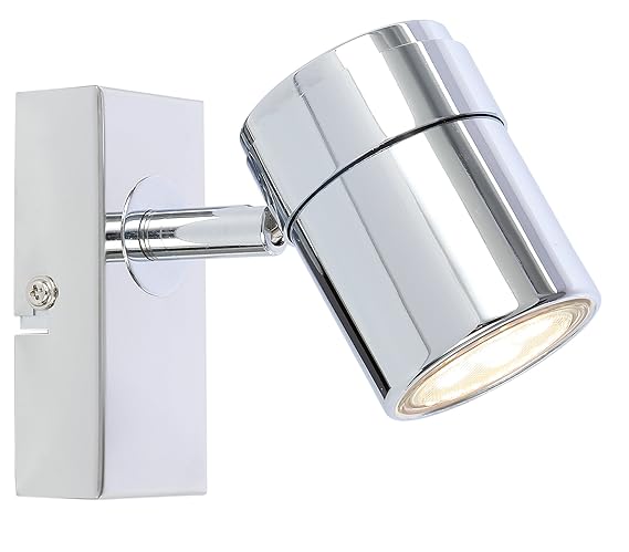 Single Led Ceiling Or Wall Spotlight Spot Lights Fittings Silver