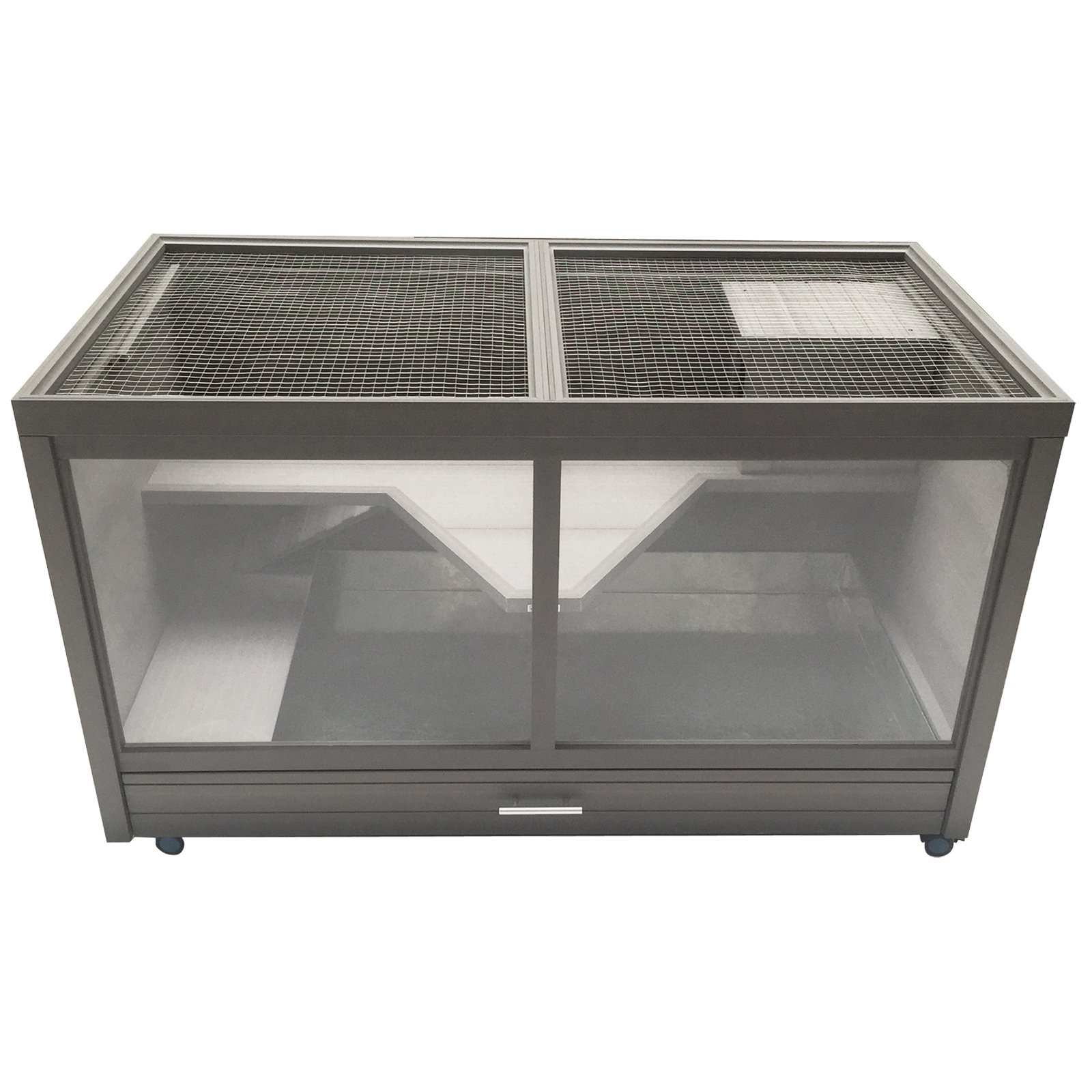 Photo 1 of ***BOX 1 OF 2, MISSING BOX 2 OF 2 -INCOMPLETE *** SELLING AS IS *** 
New Age Pet ECOFLEX Jumbo Park Avenue Rabbit Hutch - Durable Wood Plastic Composite, Scratch-Resistant - 10 Year Warranty  ***BOX 1 OF 2, MISSING BOX 2 OF 2 -INCOMPLETE 