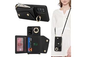 Lipvina for Samsung Galaxy S20 FE Case with Card Holder and Strap - Zipper Pocket,Crossbody Lanyard Strap,Credit Card Holder,