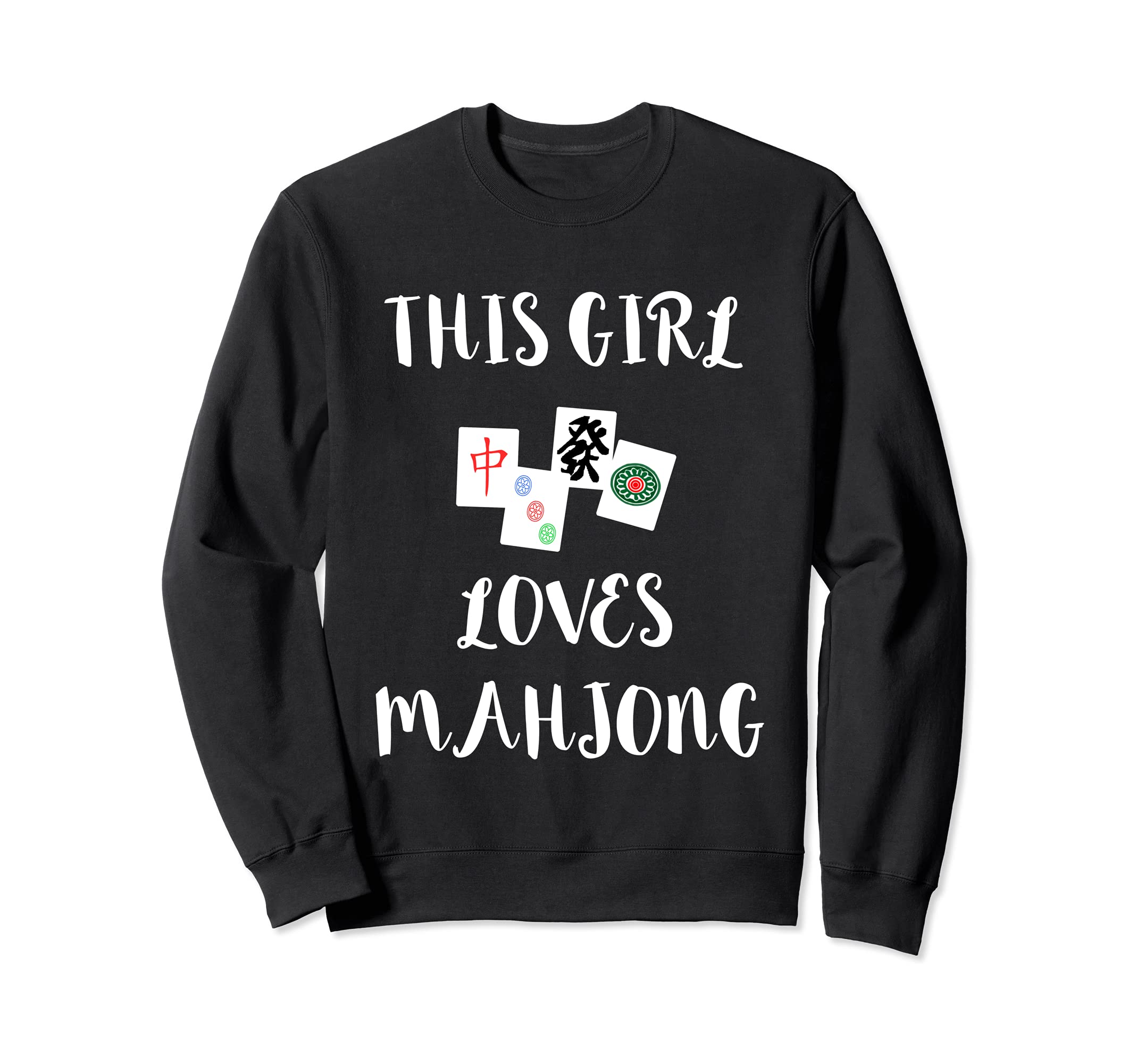 This Girl Loves Mahjong Player Playing Chinese Game Sweatshirt