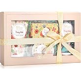 BODY &amp; EARTH # LOVE Hand Cream Gifts Set for Women,Hand Lotion Sets Gift Basket,Skin Care Set with Hand Cream Foot Cream,Soap,Scented Candle,Birthday Gifts for Women Christmas Gift for Girl