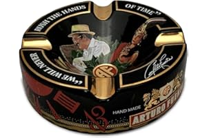 Limited Edition Large 8.75" Arturo Fuente Porcelain Cigar Ashtray Black