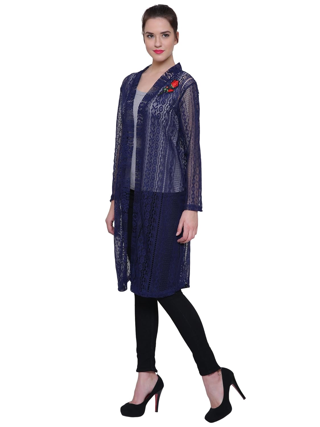 2day women trendy net long shrug (pack of 1)