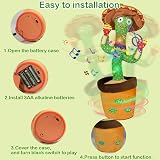 HICAS Dancing Talking Cactus Toy Repeats Voices 120 Songs Volume Control view 4