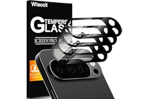 Wiaocit 4 Pack Tempered Glass Camera Lens Protector for Google Pixel 10 Pro XL, 9H Hardness, Anti-Scratch, Case Friendly