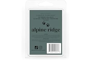 WEST COAST CANDLE COMPANY Alpine Ridge | Pet Safe Wax Melts | All Natural Soy | Non-Toxic | Dog Friendly | Vet Approved | Long Lasting Home Fragrance | Pet Odor Eliminator | Clean Burning Wax Cubes | Safe Air Freshener