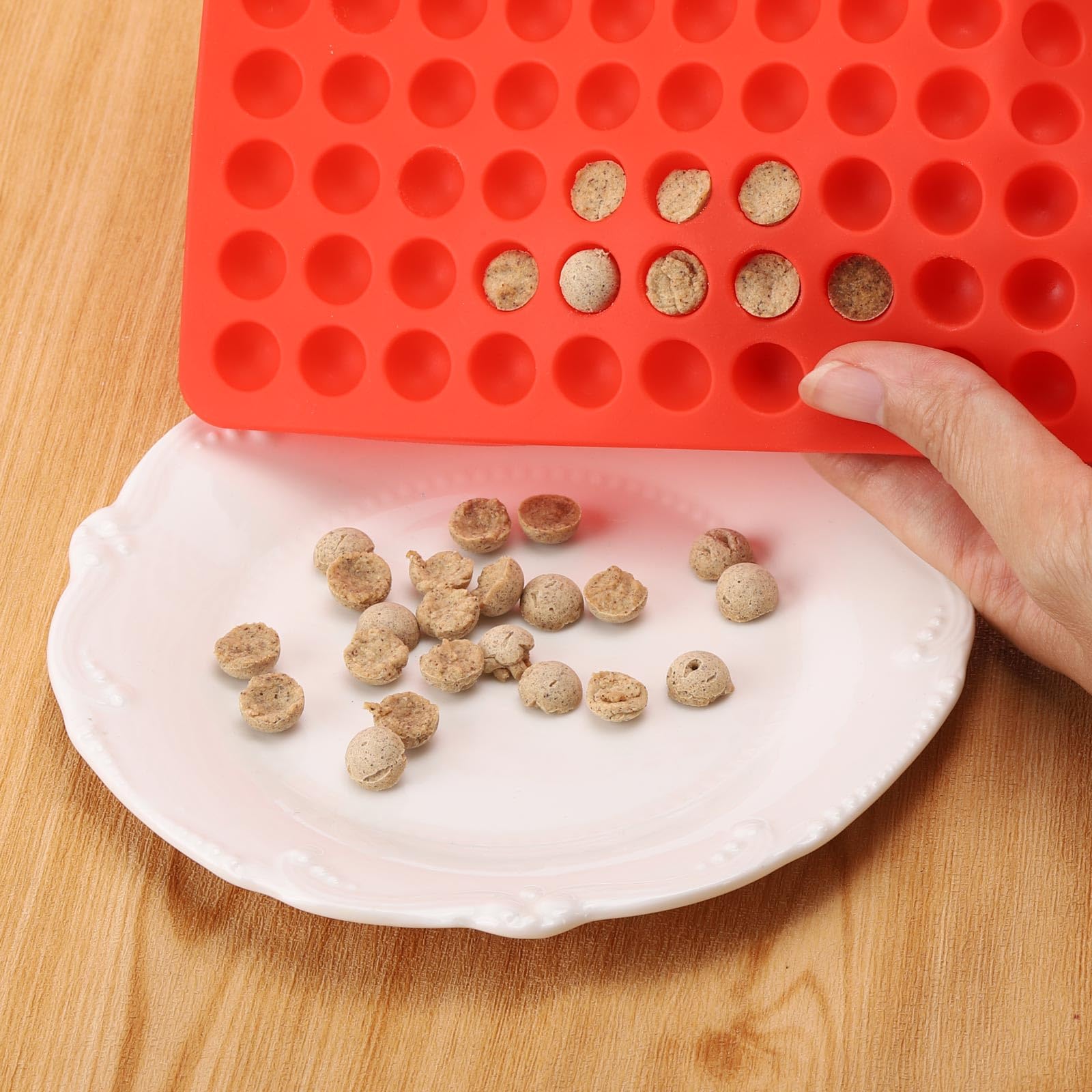 2 Pcs Mini Round Silicone Molds, 468 Cavity Semi Sphere Molds for Homemade Chocolate Chips, Candy, Baking, Wax Melts Beads, Ice Balls, Dog Training Treats