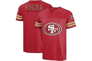 FOCO NFL Men's Officially Licensed Primary Logo Wordmark Game Day Football V-Neck Top