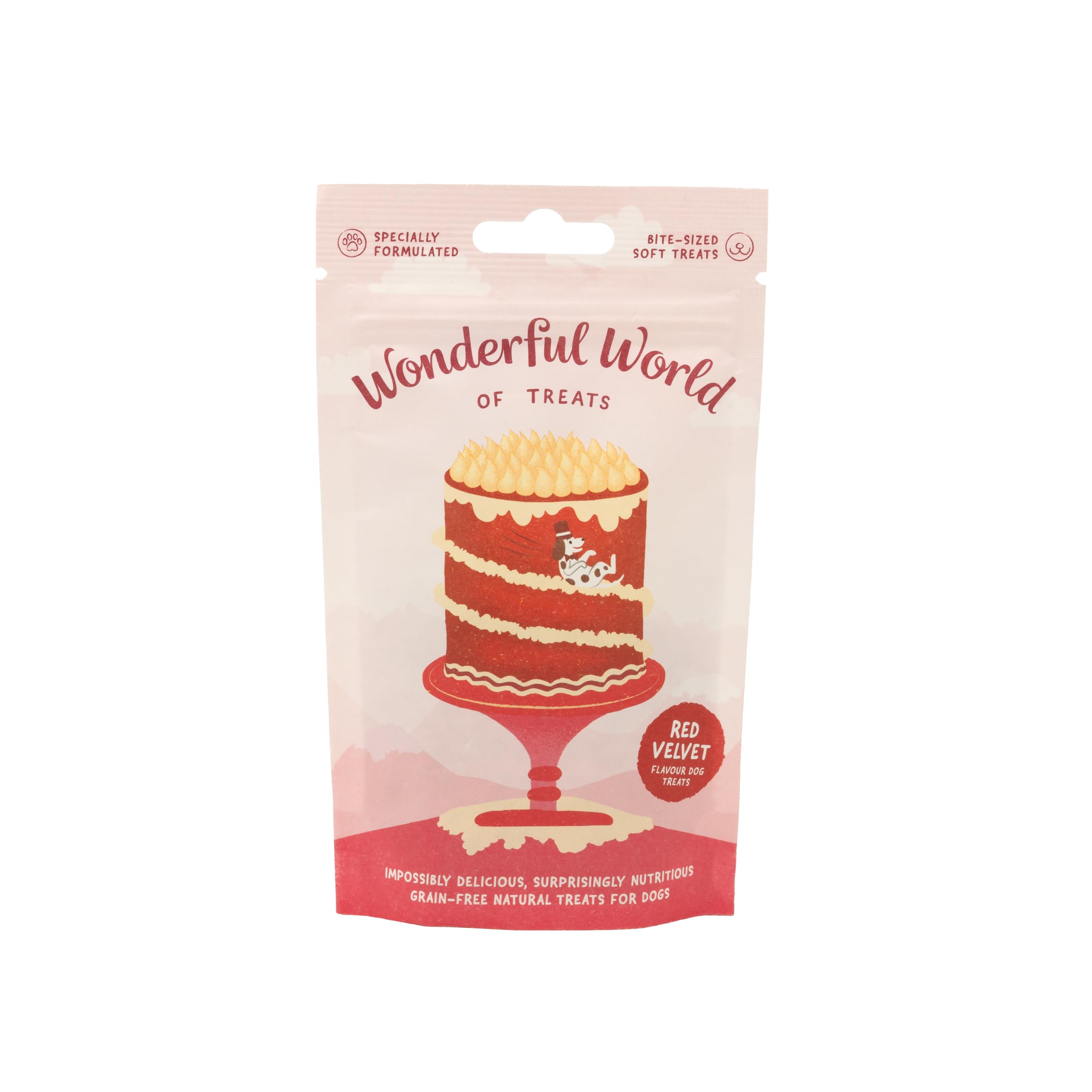 Wonderful World of Treats for Dogs – Dog Cake Multi Pack (12 x 50g) – Hand Baked Dog Treats UK – Healthy Dog Training Treats – Red Velvet Cake – Snacks for Puppies & Adult Dogs — image 1