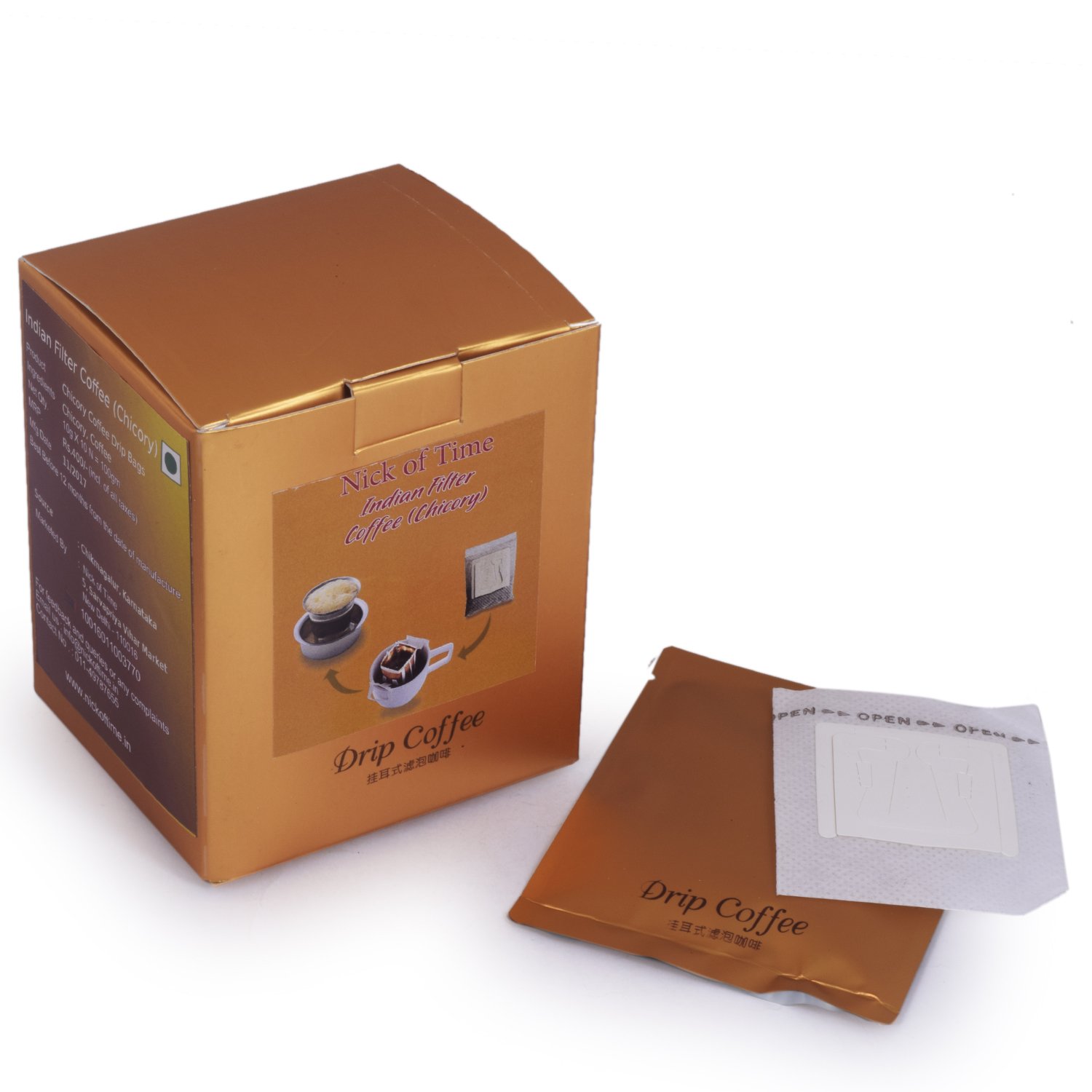 Buy NICK OF TIME Coffee Drip Bags/Brew BagsMakes10 Cups(No Machine