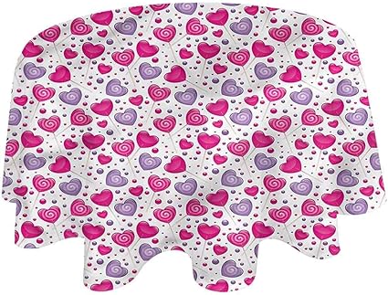 Amazon.com: round tablecloth valentine tablecloth in washable polyester Amazon.com: Round Tablecloth Valentine Tablecloth in Washable Polyester