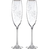 Lenox 886922 Silver Peony Toasting Flute