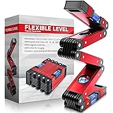 DIKTALK 28 Inch Folding Level, Multi-Angle Precision Leveler with Magnetic Base, Foldable Aluminum Alloy Tool for Woodworking &amp; Construction