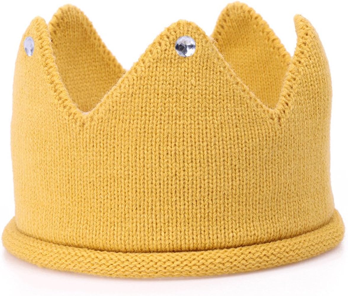 knit birthday crown