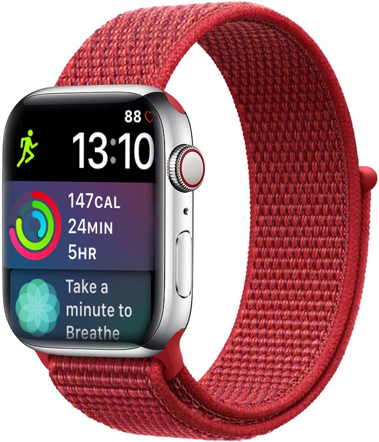Niyo Nylon Band Compatible with Apple Watch Series 5, Series 4, Series 3, Series 2, Series 1, (Watch Not Included)