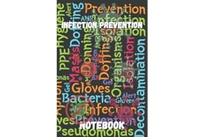 Infection Prevention Word Art Notebook: This trendy infection prevention team notebooks make the ideal gift for people who wo