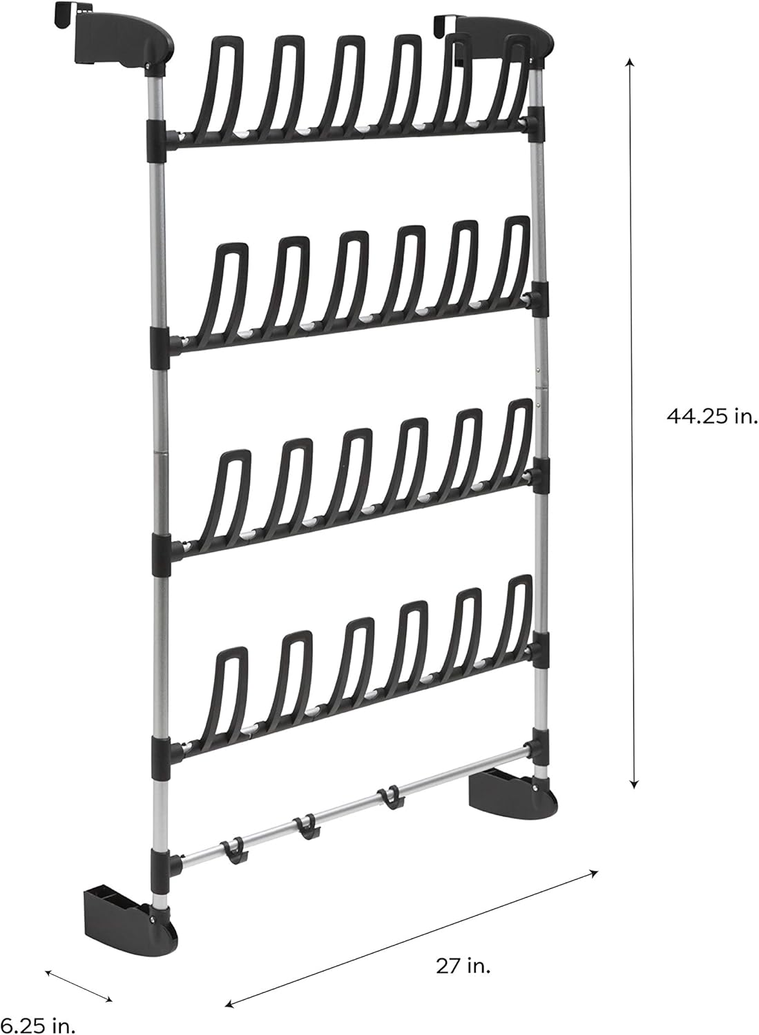 simple nest canvas shoe pockets on Amazon Com Neu Home Hanging Over Door 12 Pair Shoe Storage Rack With Bottom Bar Bag Holder Home Kitchen