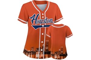 POD7IE Women Baseball Jersey City Night Skyline Apparel Button Down Shirts Sports Uniform Fans Gift for Adult Girls S-2XL