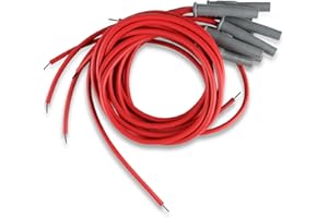 MSD 31199 Super Conductor Spark Plug Wire Set, 8 Cyl Multi-Angle Plug, Socket/HEI