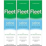 Fleet Laxative Saline Extra Enema for Adult Constipation, 7.8 fl oz, 3 Pack