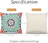 Weldomcor Waterproof 18x18 Cushion Covers Set of 4 Boho Outdoor Pillow Cases view 4