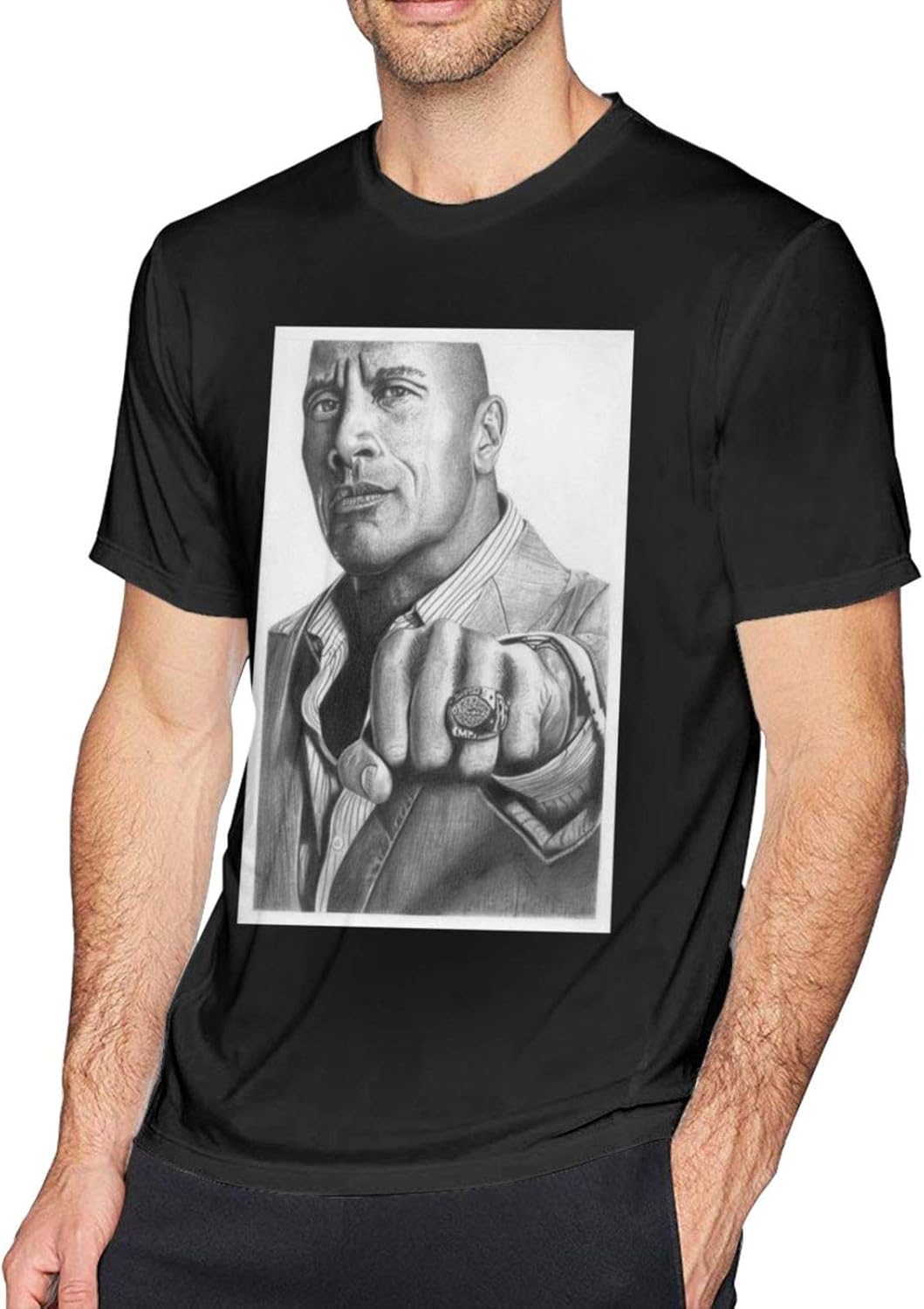 The Rock Johnson TShirt for Men Clothing